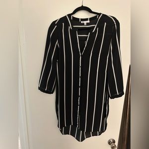 Striped tunic shirt